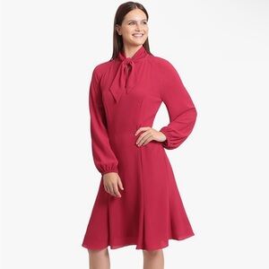 Maggy London Fuchsia Long Sleeve Dress